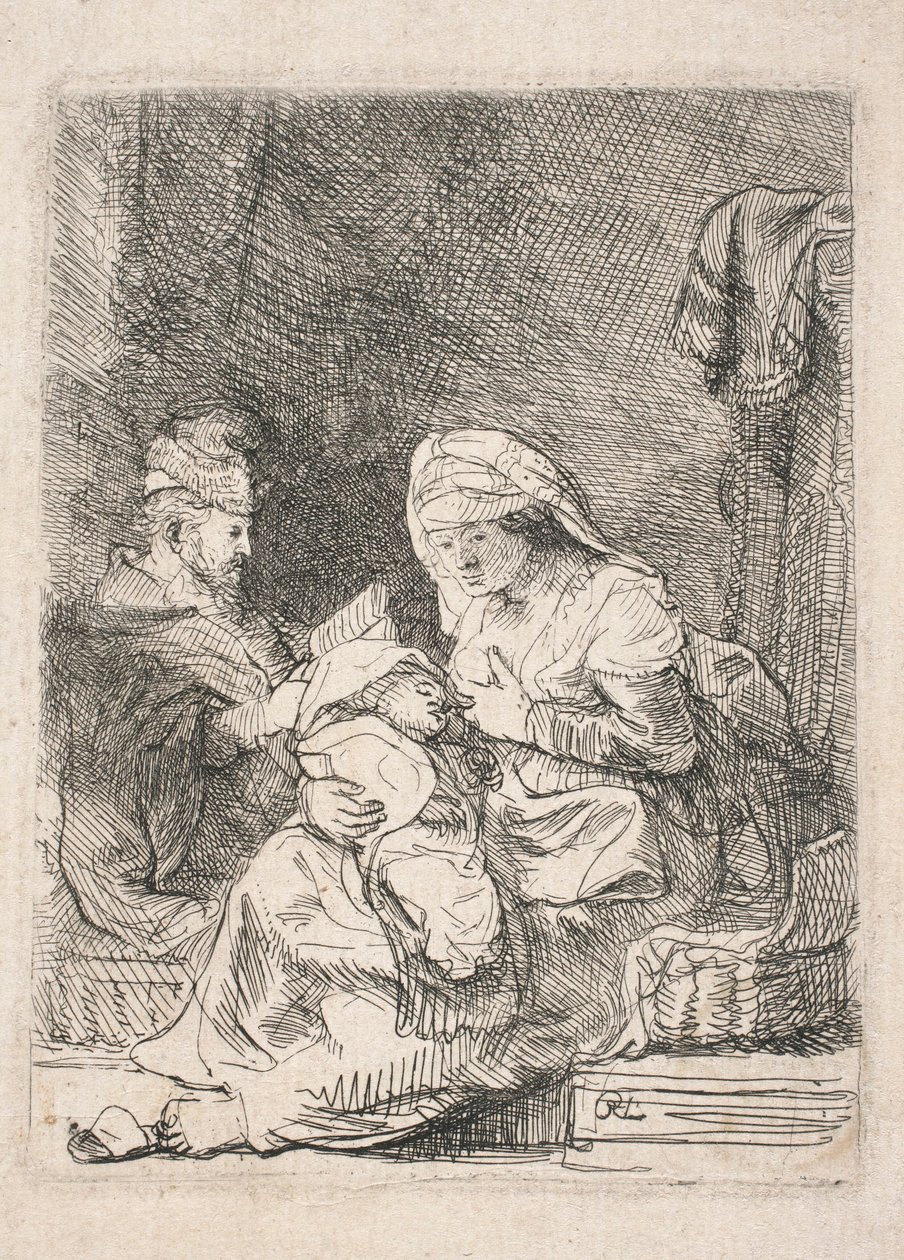 La Sacra Famiglia da Rembrandt van Rijn