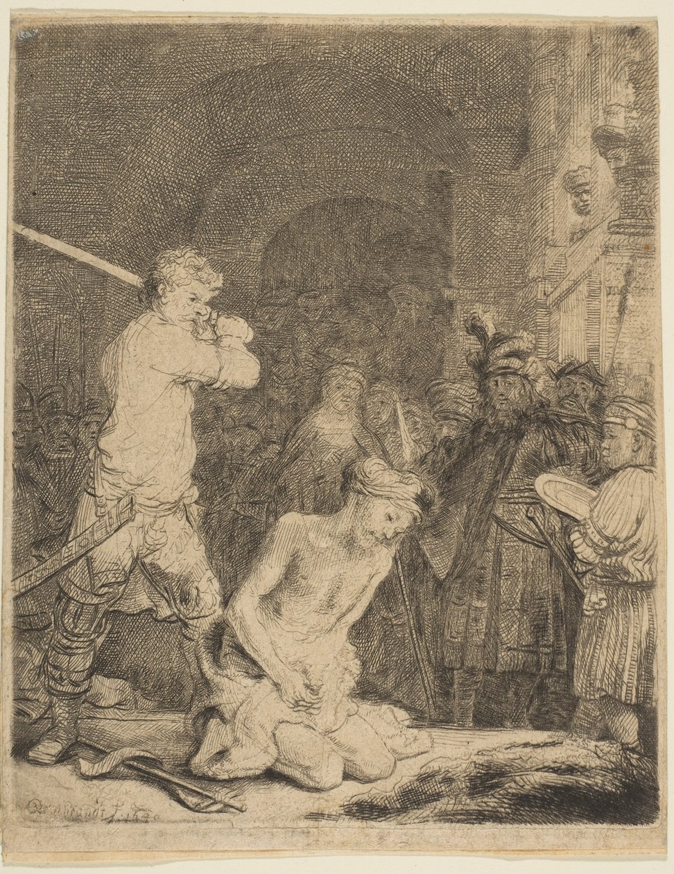 La Decapitazione di San Giovanni Battista da Rembrandt van Rijn