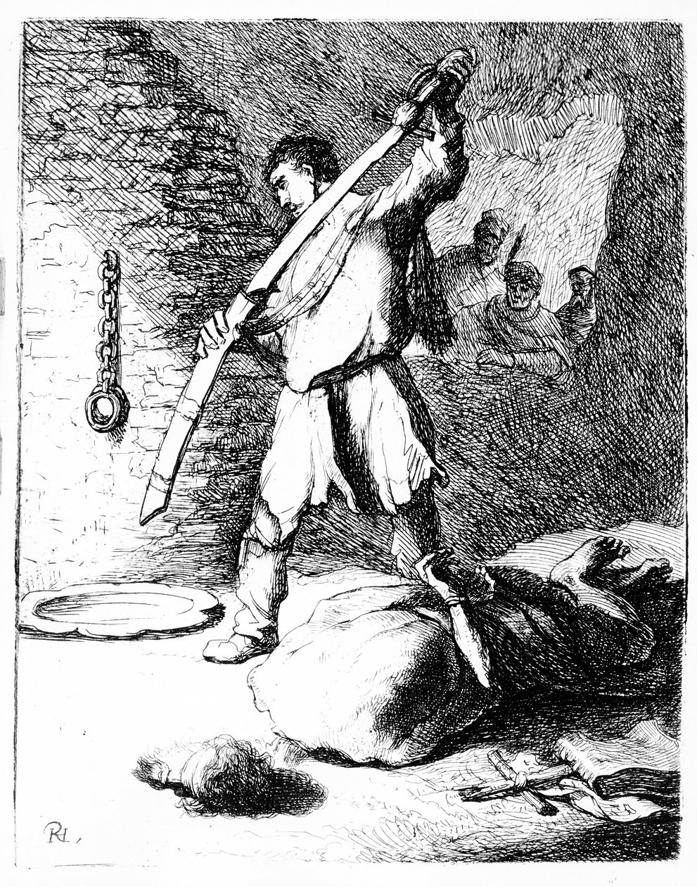 La decapitazione di Giovanni Battista, c.1627 da Rembrandt van Rijn