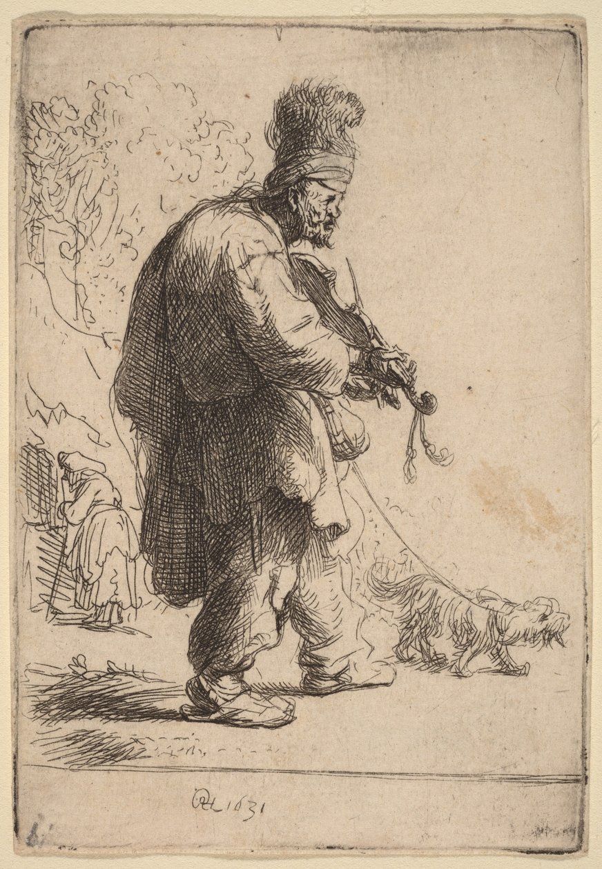 Il violinista cieco da Rembrandt van Rijn