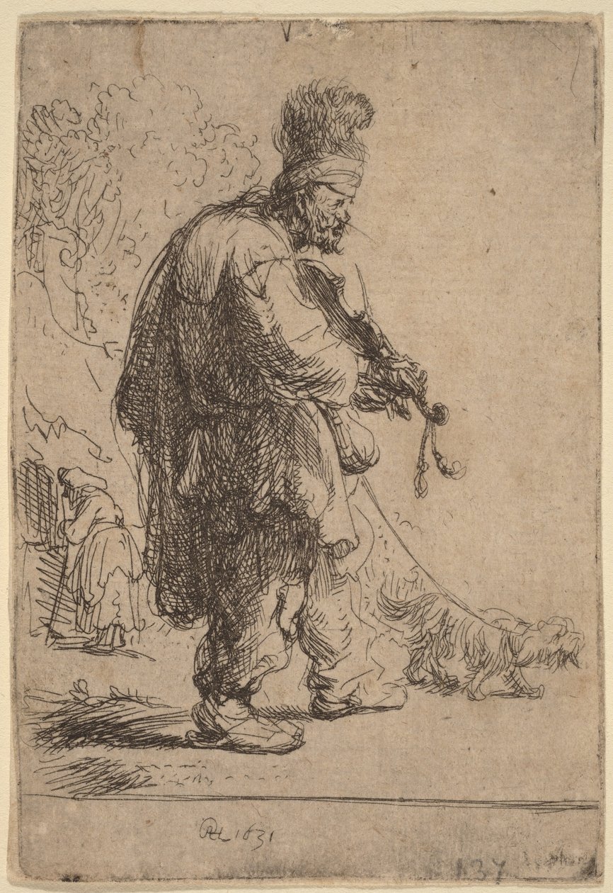 Il violinista cieco da Rembrandt van Rijn