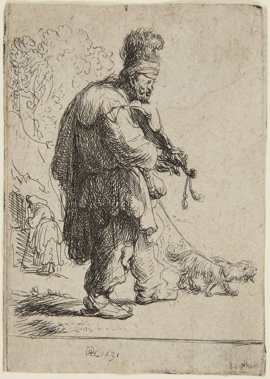 Il violinista cieco da Rembrandt van Rijn