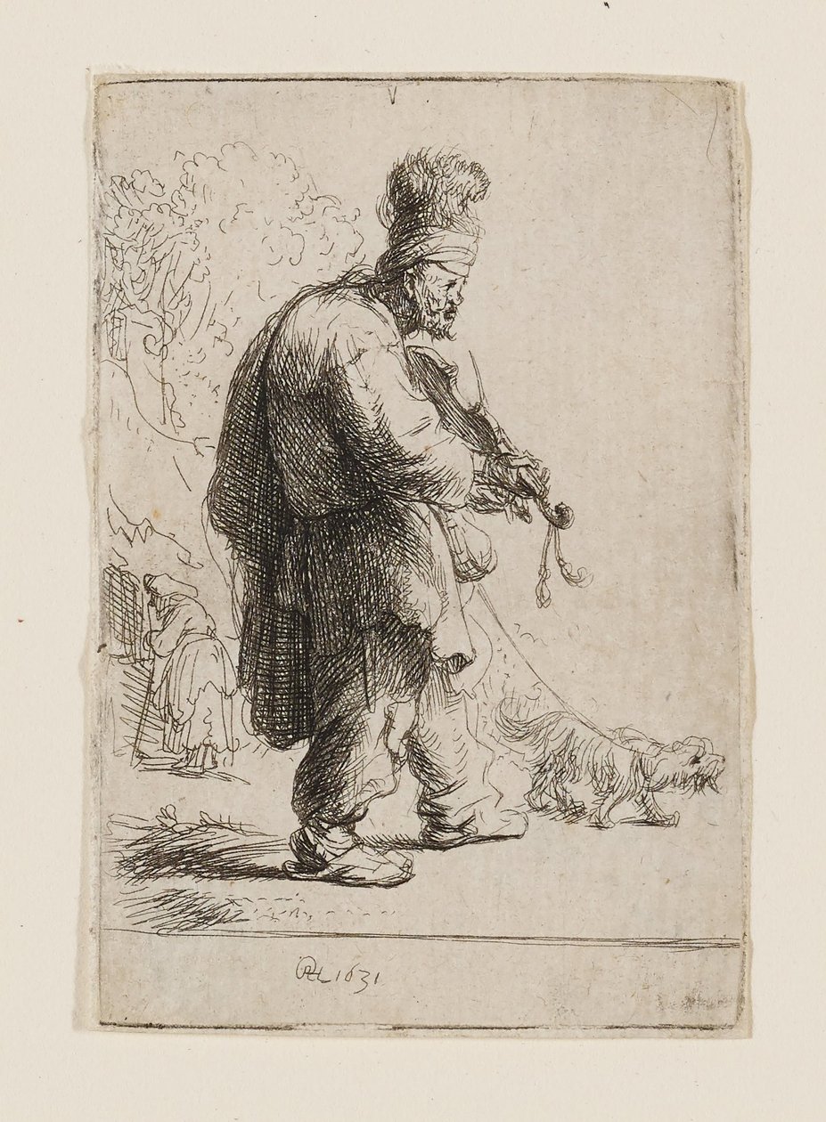 Il violinista cieco da Rembrandt van Rijn
