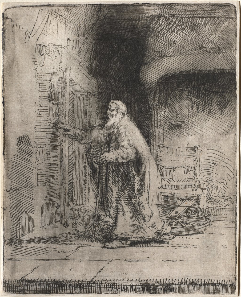 La cecità di Tobia: la tavola grande da Rembrandt van Rijn