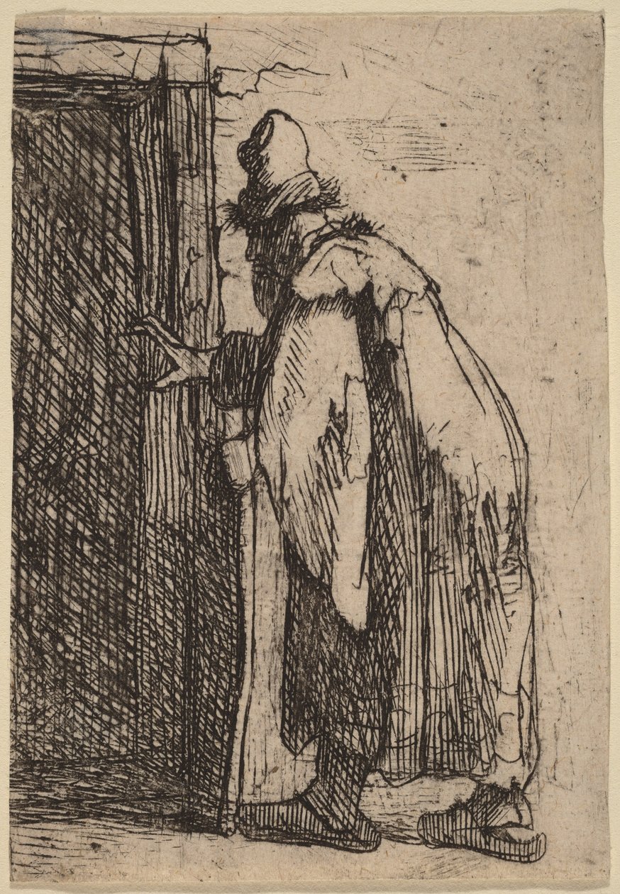 La cecità di Tobia: uno schizzo da Rembrandt van Rijn