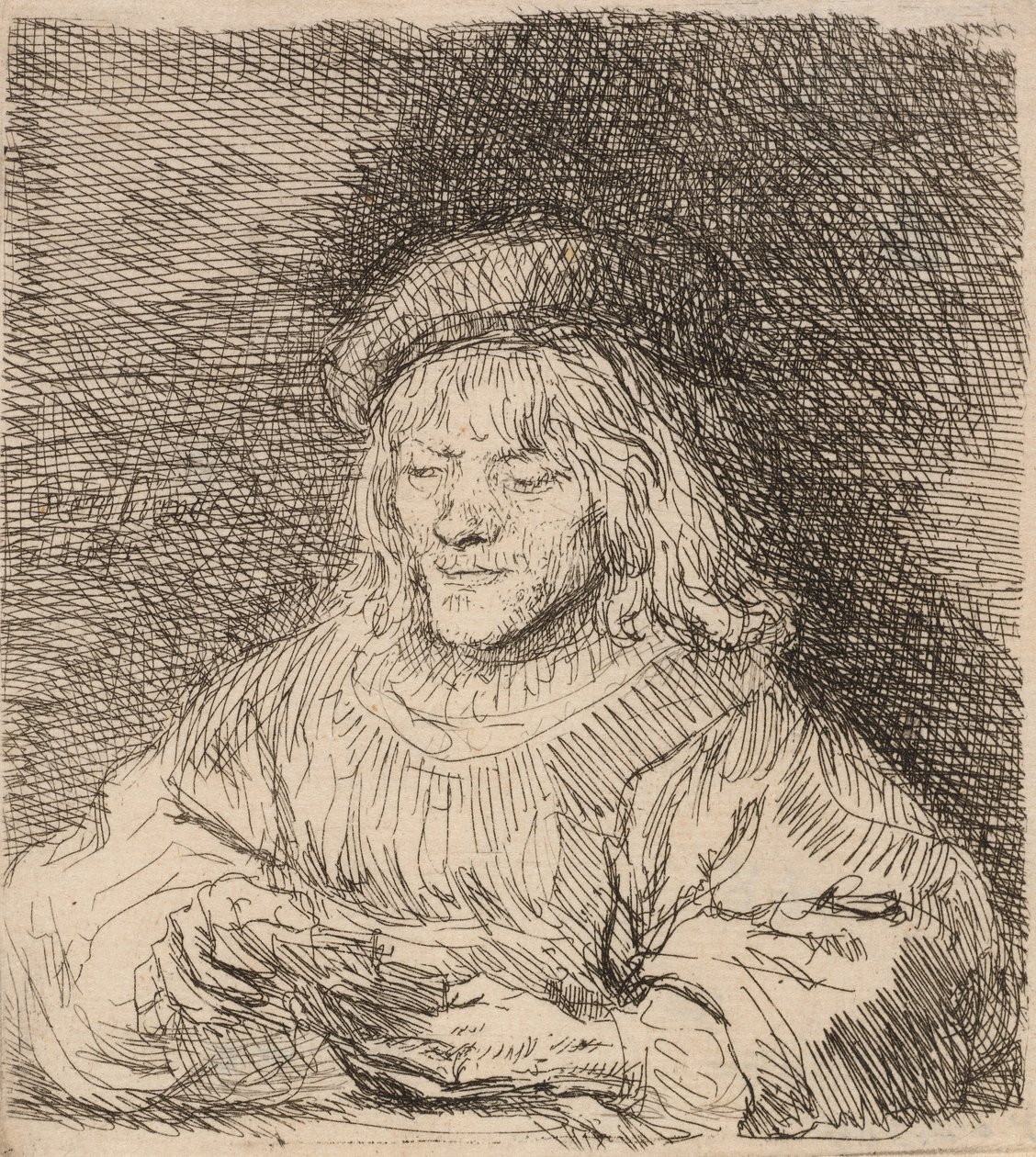 Il giocatore di carte, 1641 da Rembrandt van Rijn