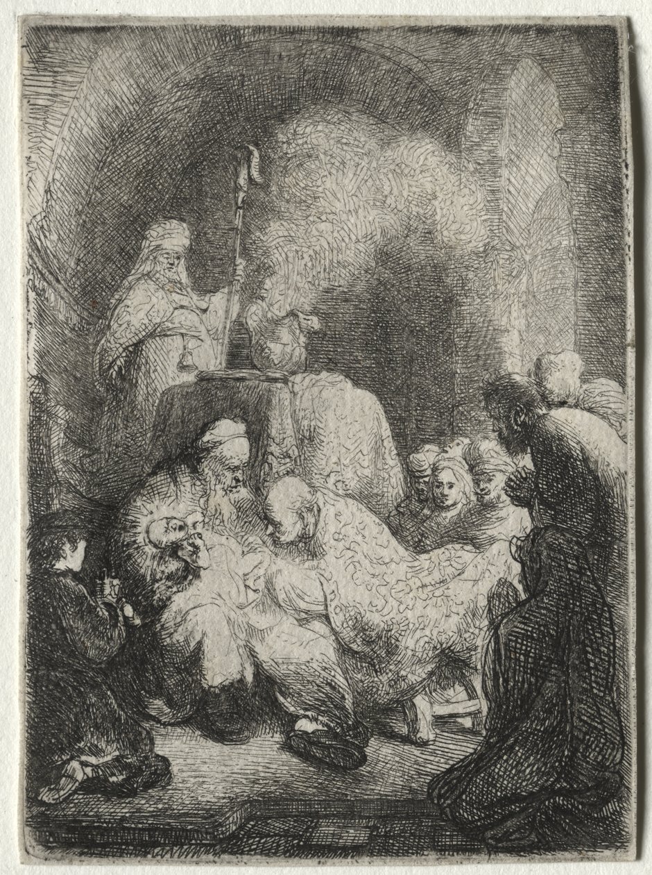 La Circoncisione: Piccola Lastra da Rembrandt van Rijn