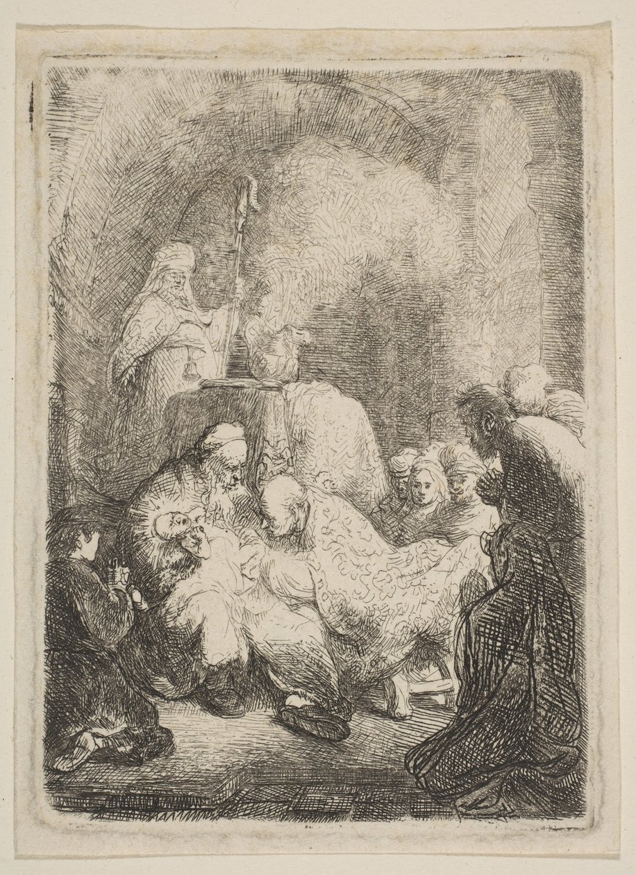 La circoncisione: Piccola Tavola, ca. 1630 da Rembrandt van Rijn