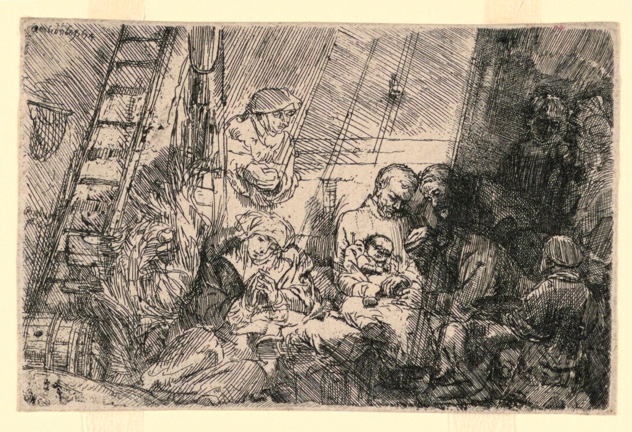 La circoncisione nella stalla da Rembrandt van Rijn