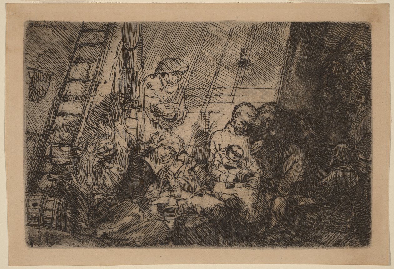 La circoncisione nella stalla da Rembrandt van Rijn