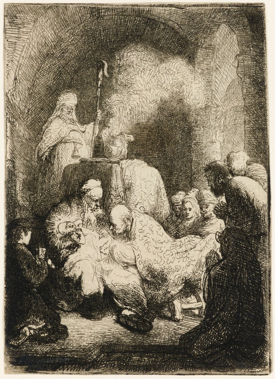 La circoncisione: piccola tavola da Rembrandt van Rijn