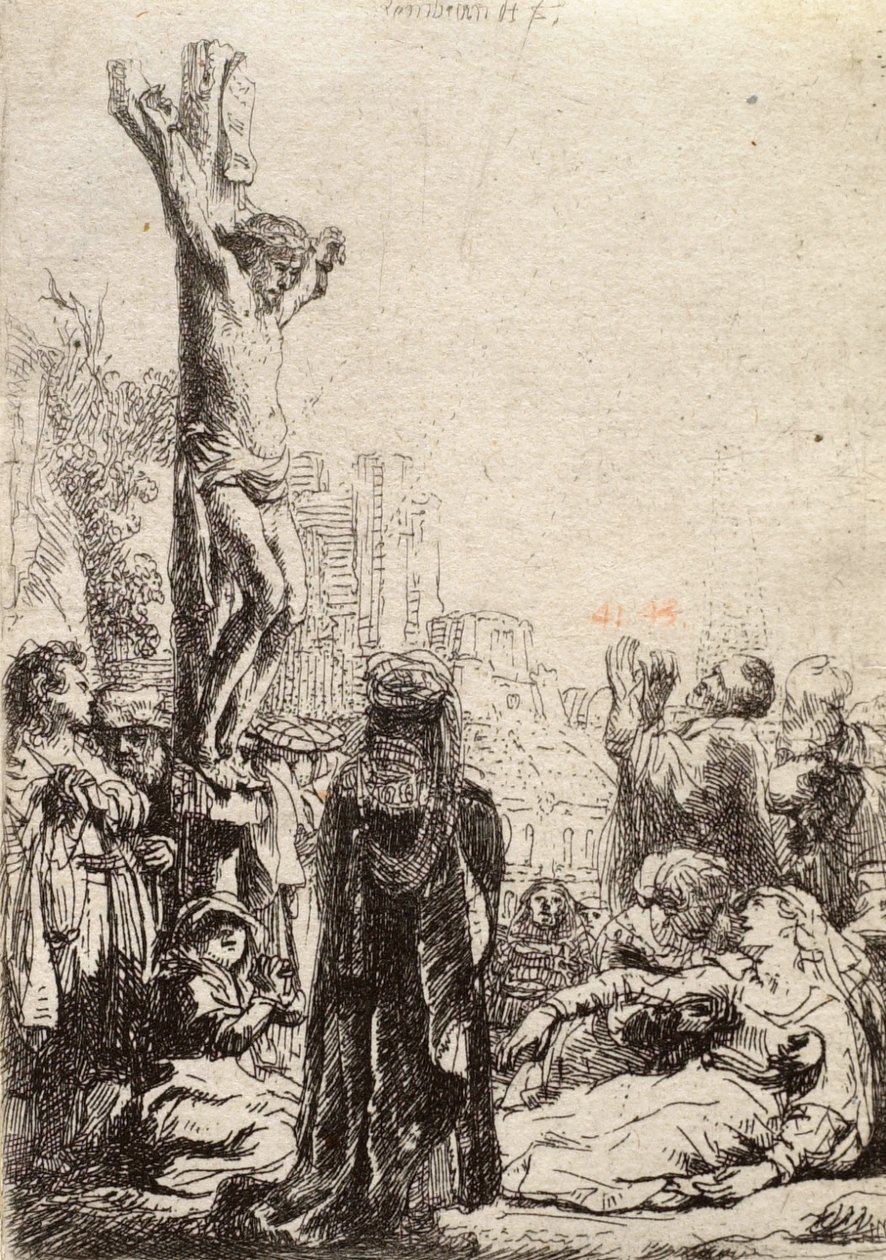La crocifissione da Rembrandt van Rijn