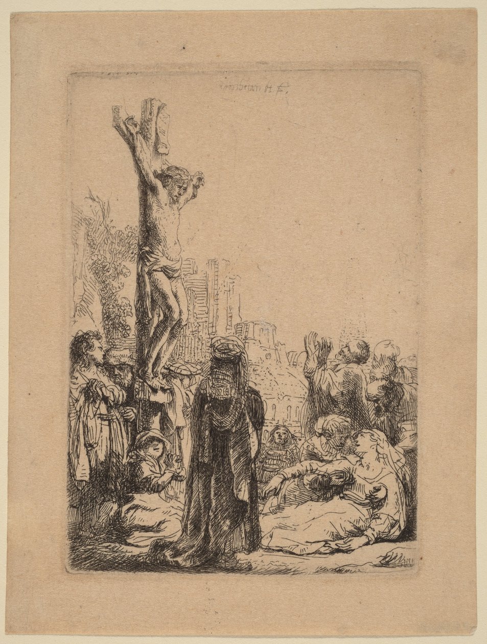 La Crocifissione: tavola di piccole dimensioni da Rembrandt van Rijn