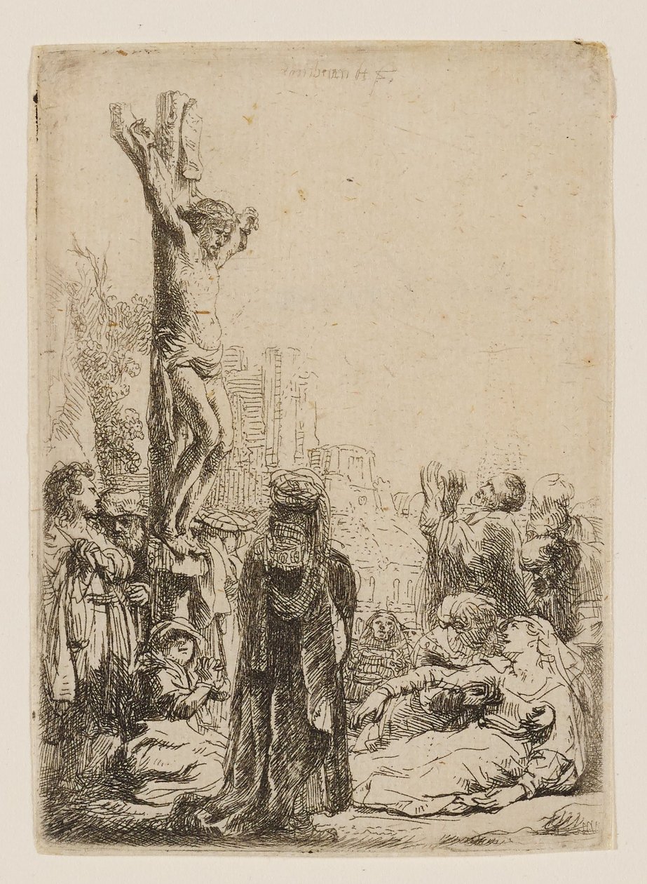 La Crocifissione: tavola di piccole dimensioni da Rembrandt van Rijn