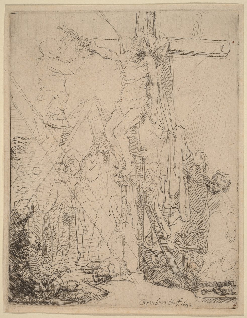 La Deposizione dalla croce: uno schizzo da Rembrandt van Rijn