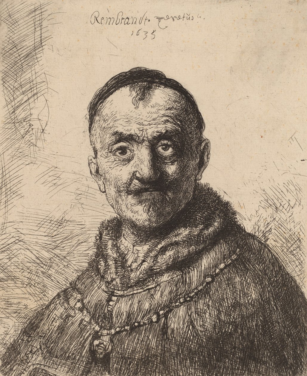La Prima Testa Orientale, 1635 da Rembrandt van Rijn