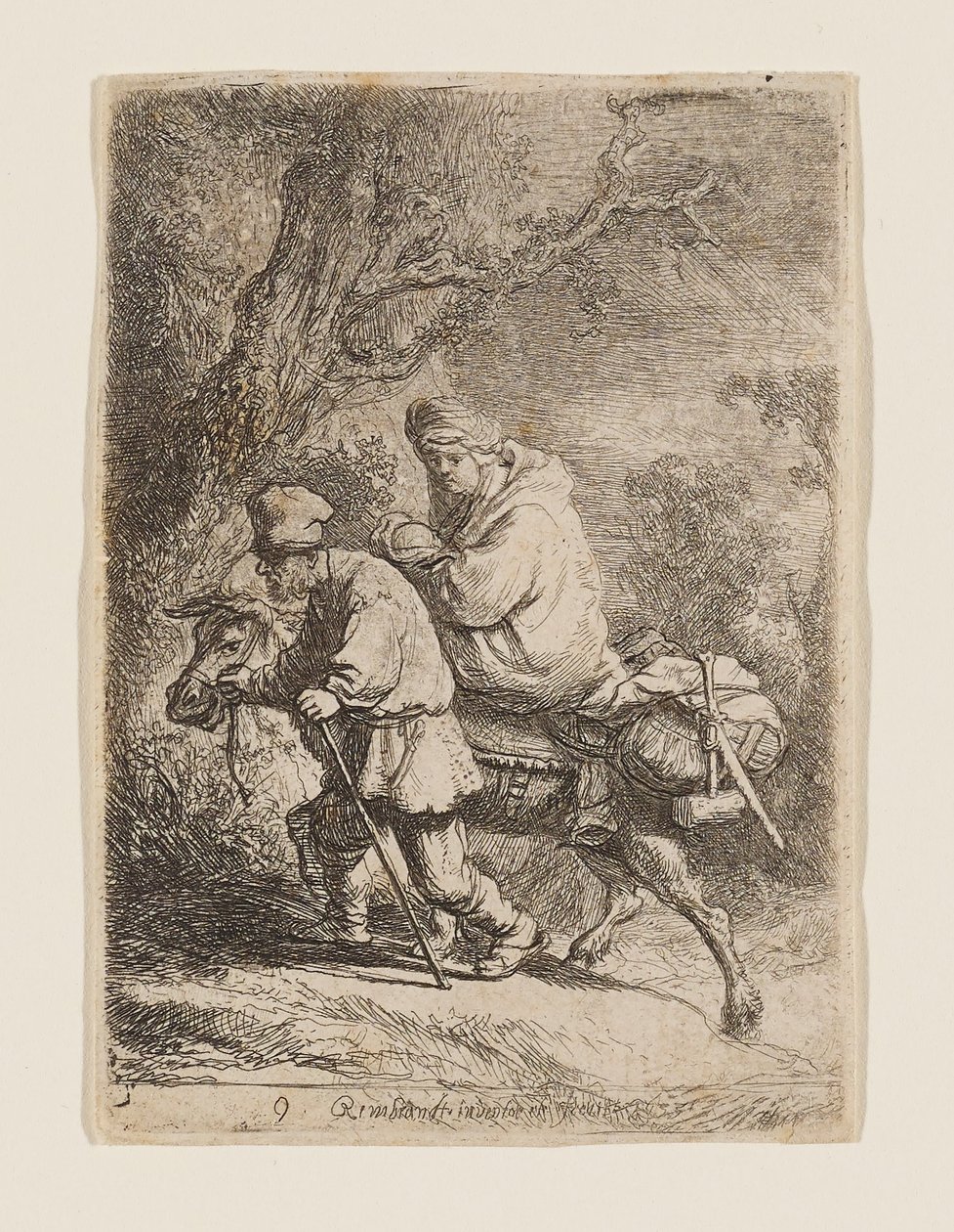 La fuga in Egitto da Rembrandt van Rijn