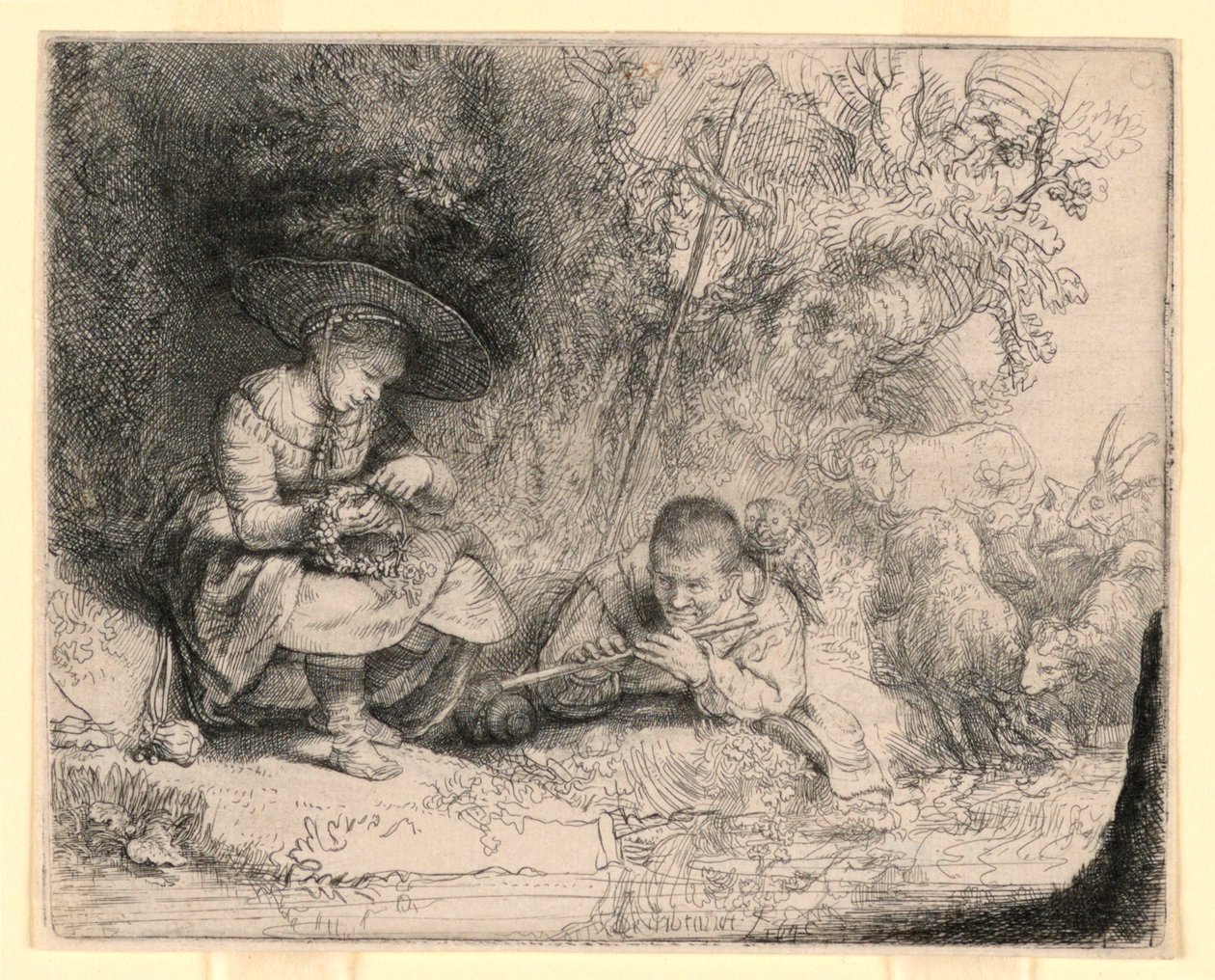 Il Suonatore di Flauto da Rembrandt van Rijn