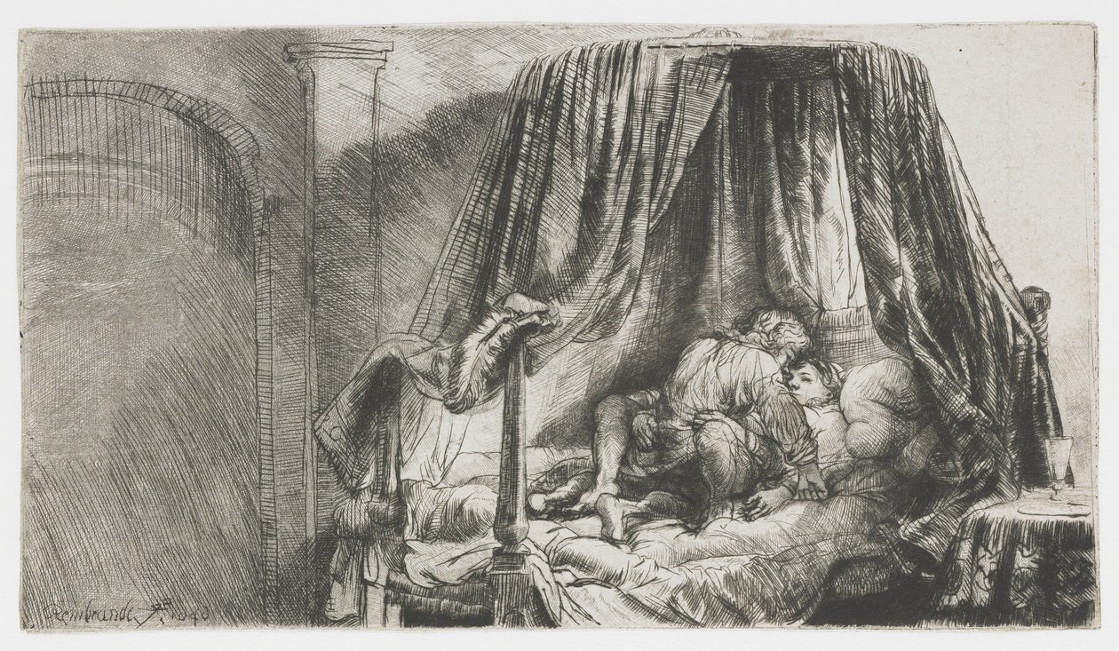 Il letto francese da Rembrandt van Rijn