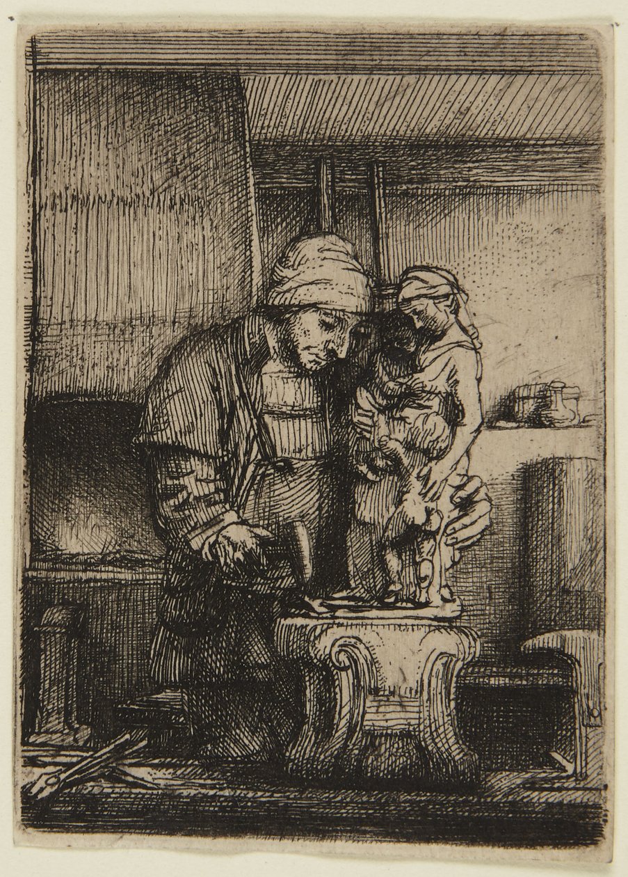 The Goldsmith  (Hind 285, versione I) da Rembrandt van Rijn