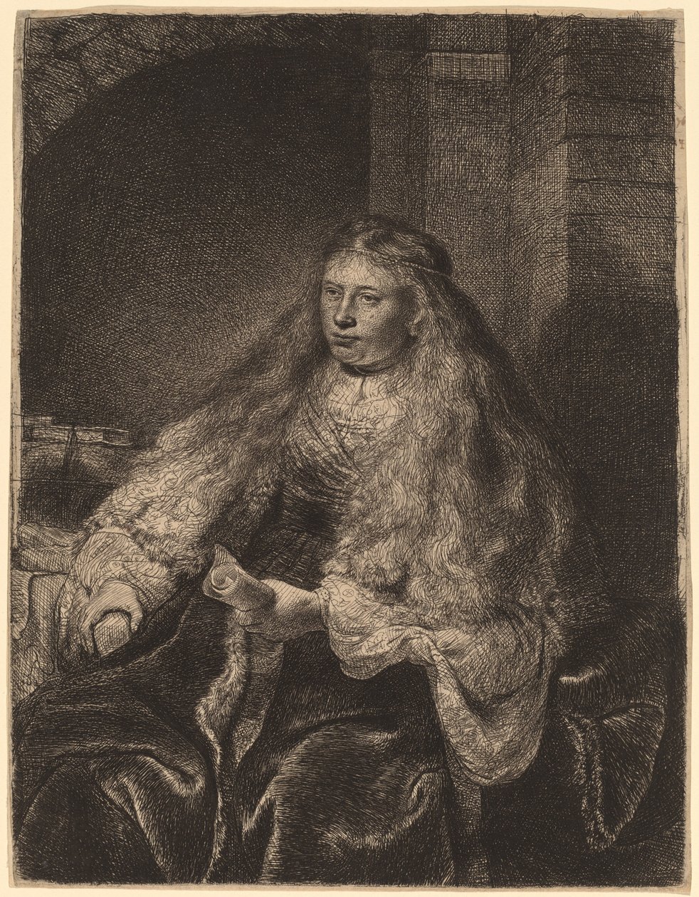 La Grande Sposa Ebrea da Rembrandt van Rijn