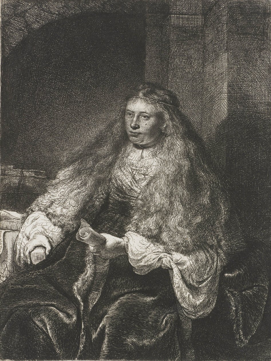 La grande sposa ebrea, 1635 da Rembrandt van Rijn