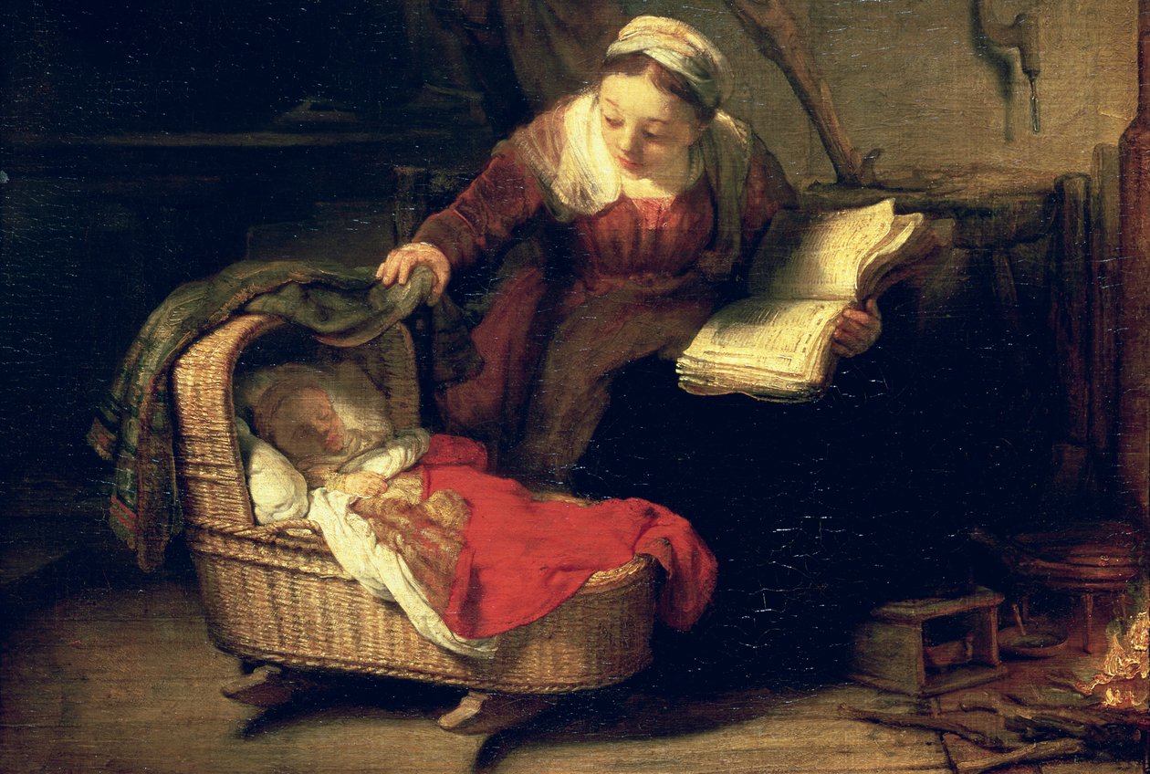 La Sacra Famiglia, c.1645 (dettaglio) da Rembrandt van Rijn