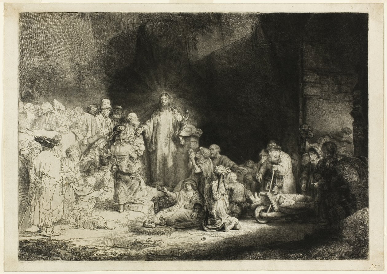 La stampa dei cento fiorini da Rembrandt van Rijn