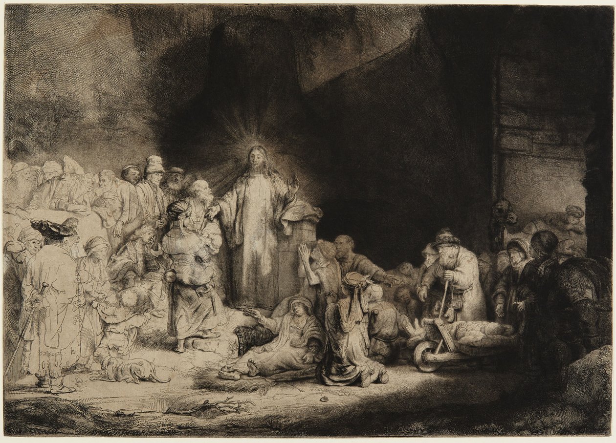 La stampa dei cento fiorini da Rembrandt van Rijn