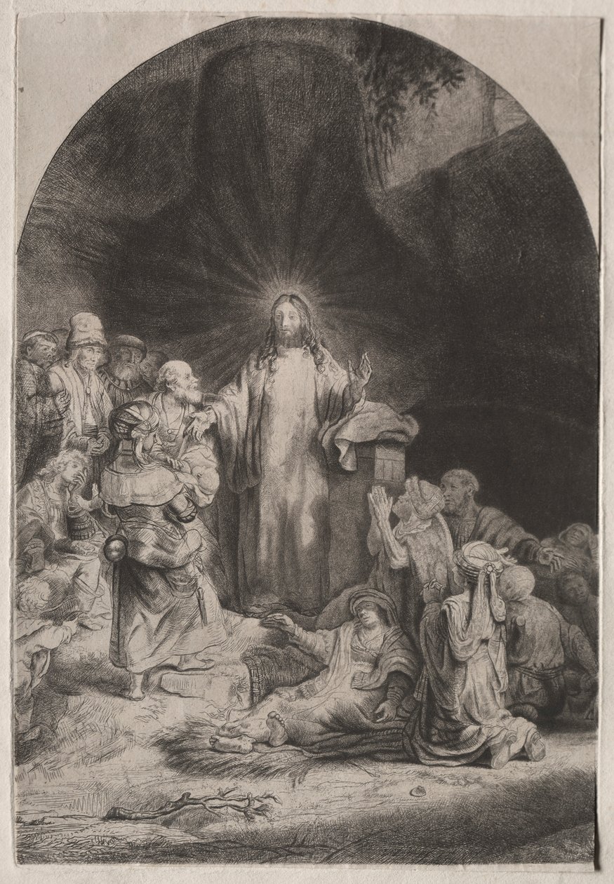 La stampa dei cento fiorini, c. 1649 da Rembrandt van Rijn