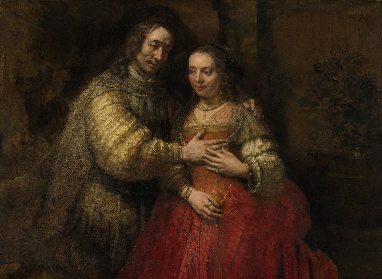 La sposa ebrea, c.1667 da Rembrandt van Rijn