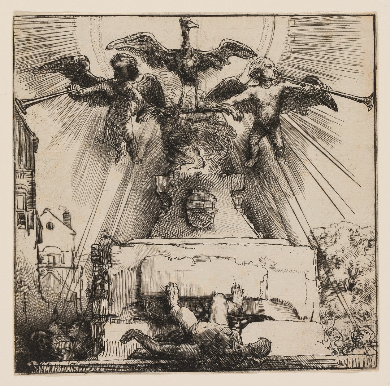 La Fenice o La Statua Rovesciata da Rembrandt van Rijn