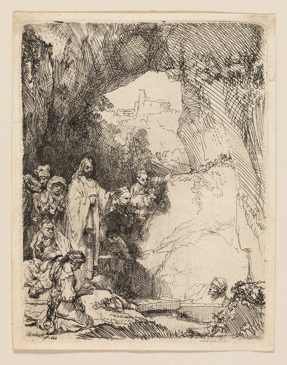La resurrezione di Lazzaro: piccola tavola da Rembrandt van Rijn