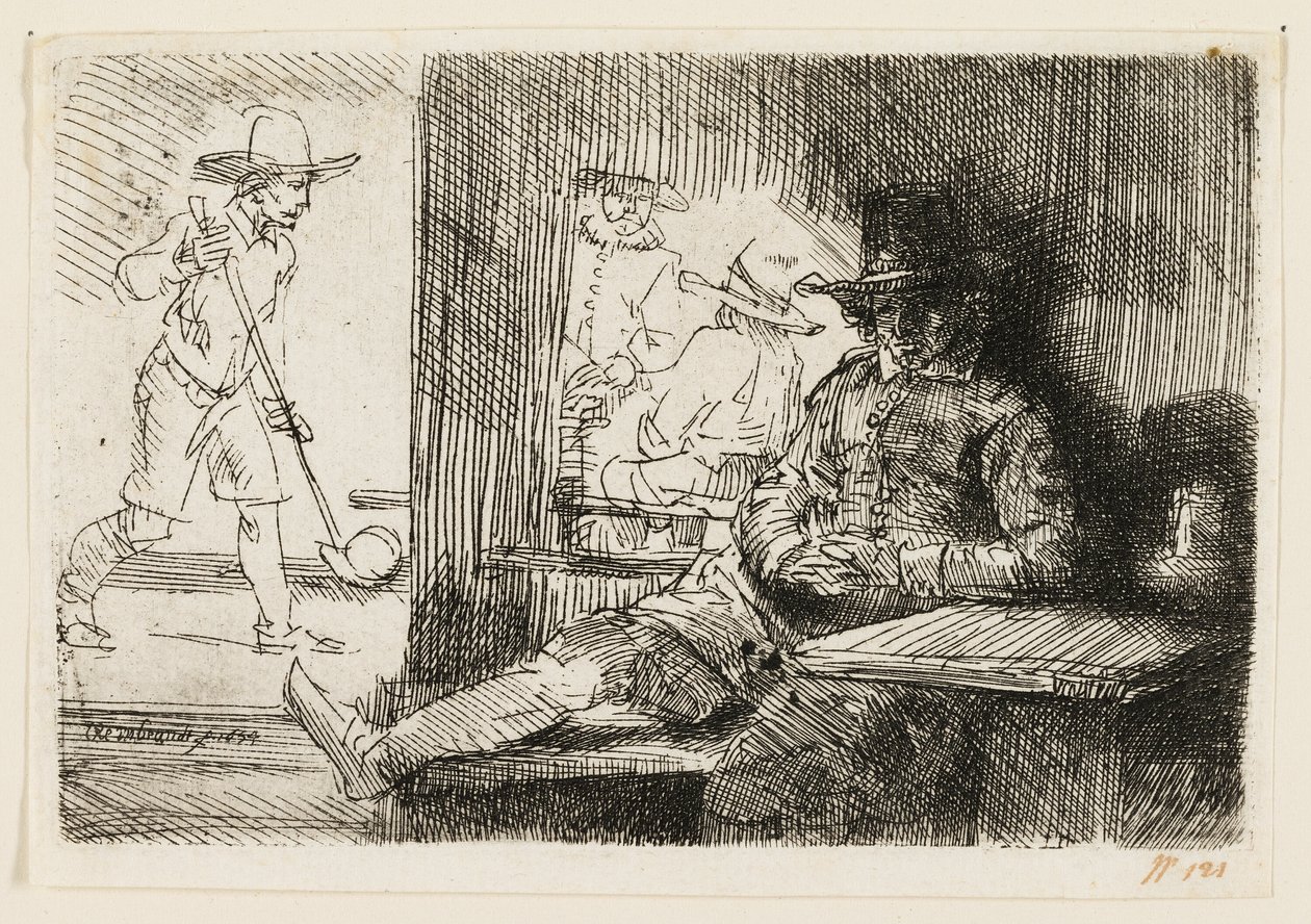 Il giocatore di ringball da Rembrandt van Rijn