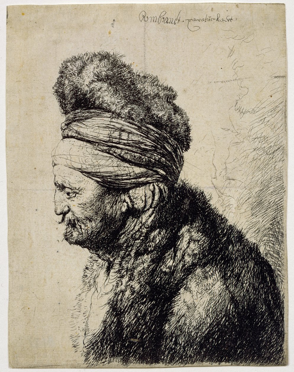 La seconda testa orientale da Rembrandt van Rijn