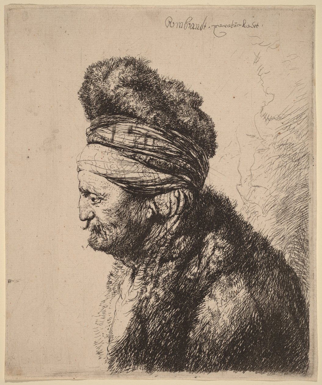 La seconda testa orientale da Rembrandt van Rijn