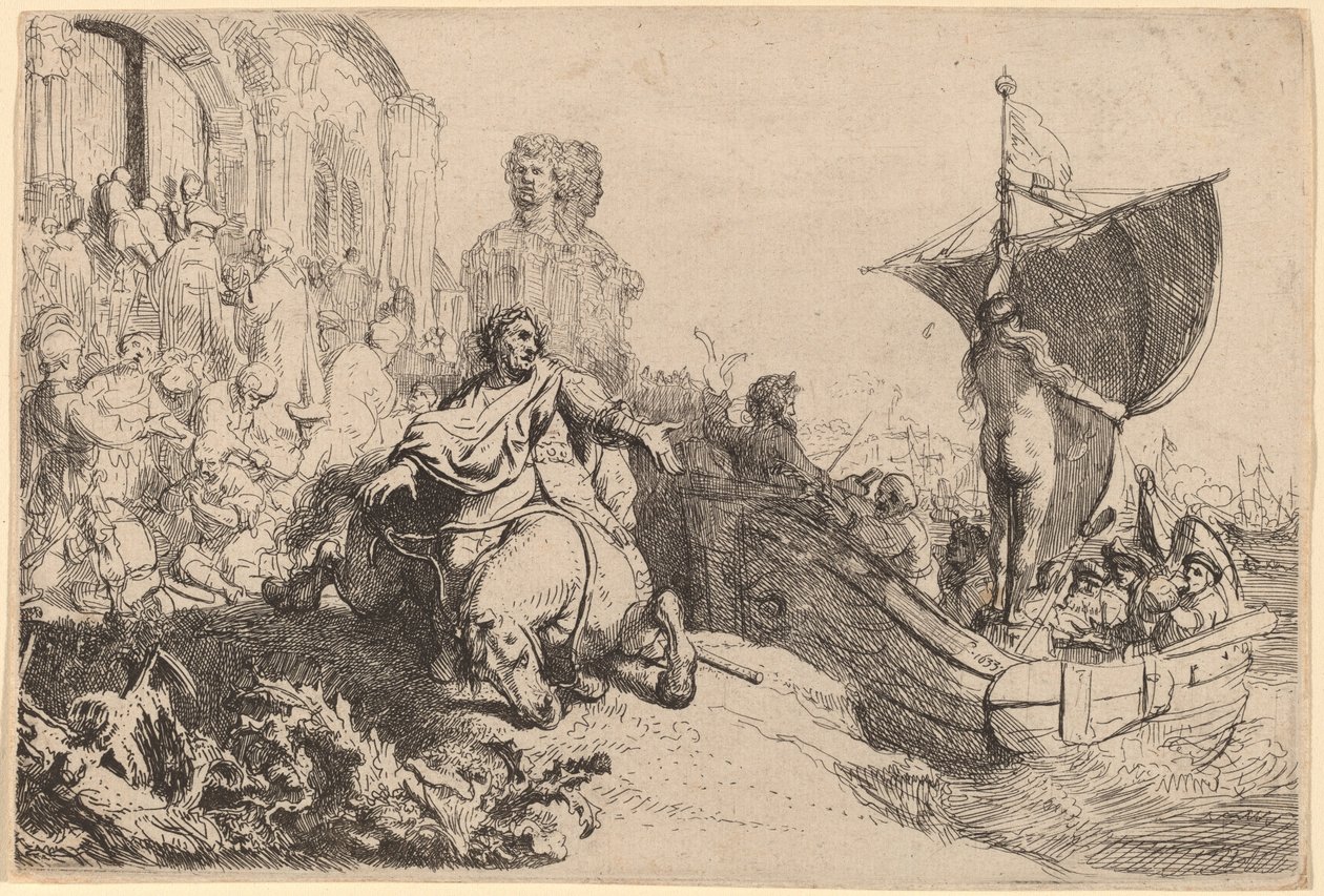 La nave della fortuna da Rembrandt van Rijn