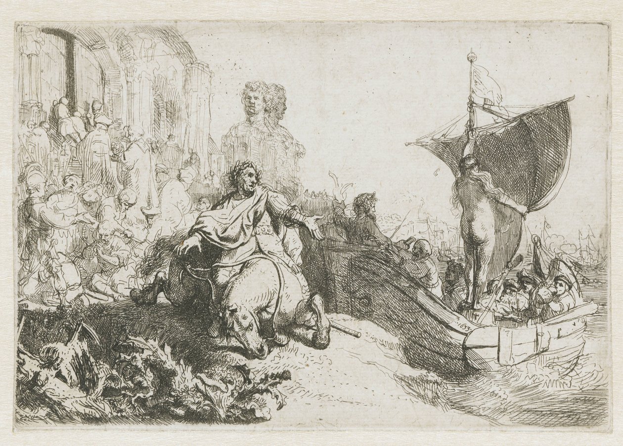 La nave della fortuna da Rembrandt van Rijn