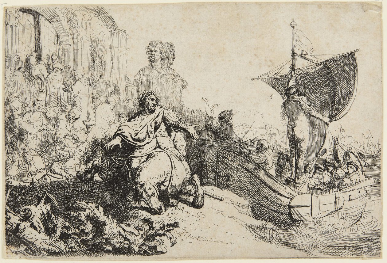 La nave della fortuna da Rembrandt van Rijn