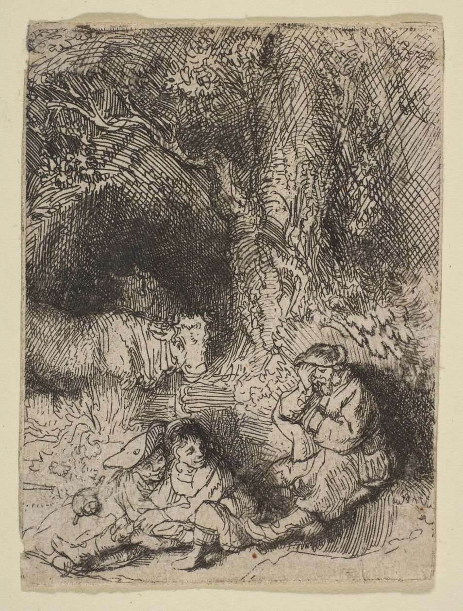 Il pastore addormentato da Rembrandt van Rijn