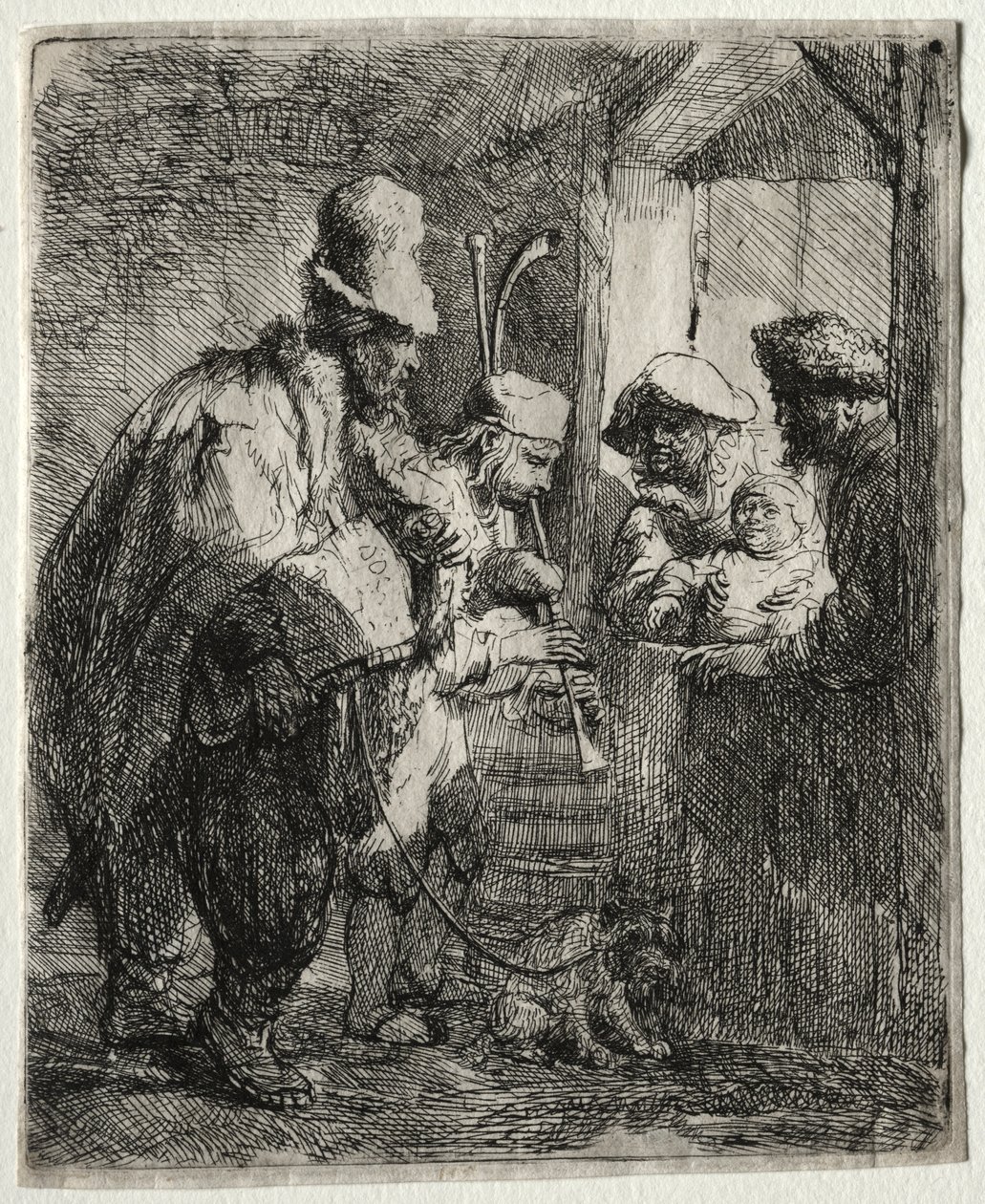 I musicisti itineranti, c. 1635 da Rembrandt van Rijn