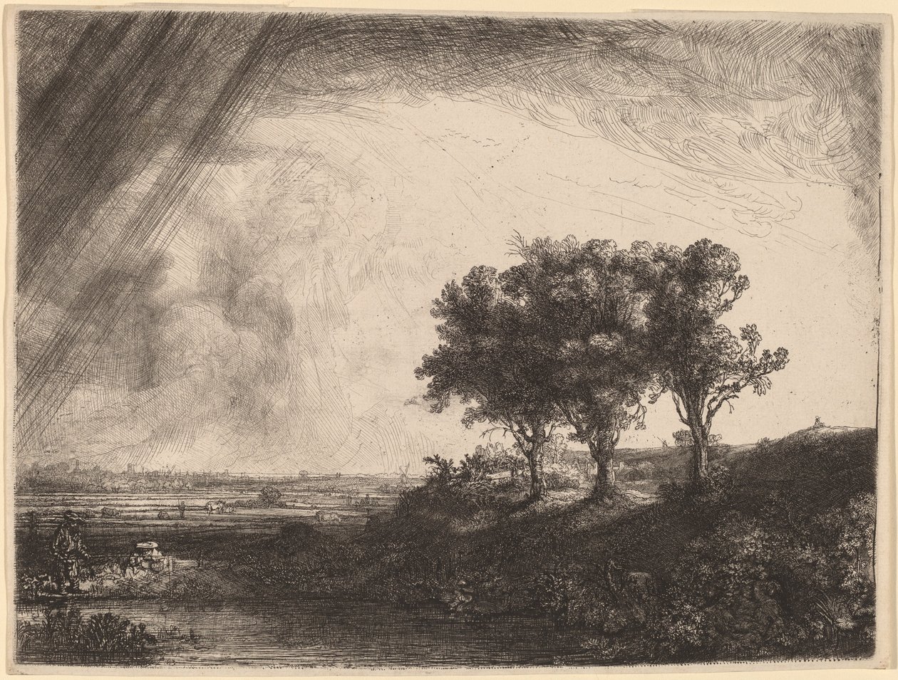 I Tre Alberi da Rembrandt van Rijn