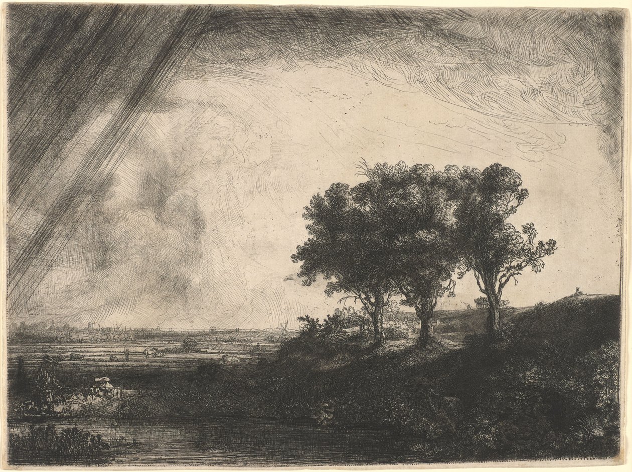 I tre alberi da Rembrandt van Rijn