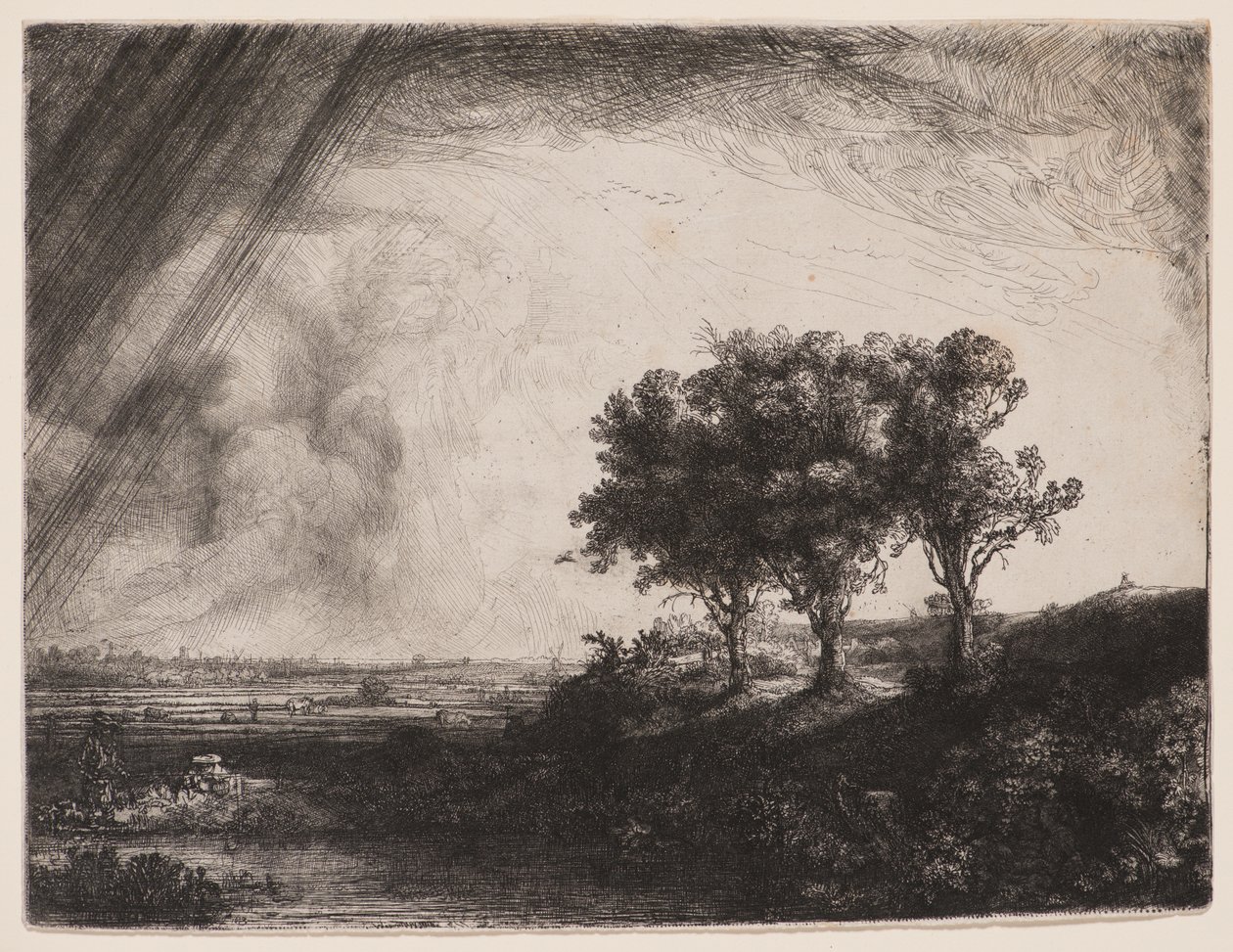 I tre alberi da Rembrandt van Rijn