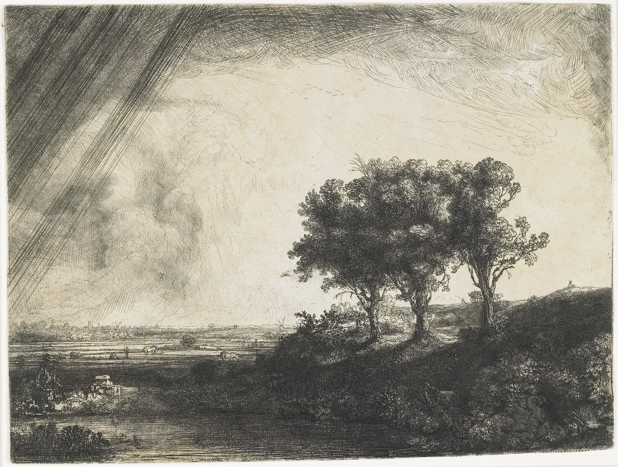 I Tre Alberi, 1643 da Rembrandt van Rijn