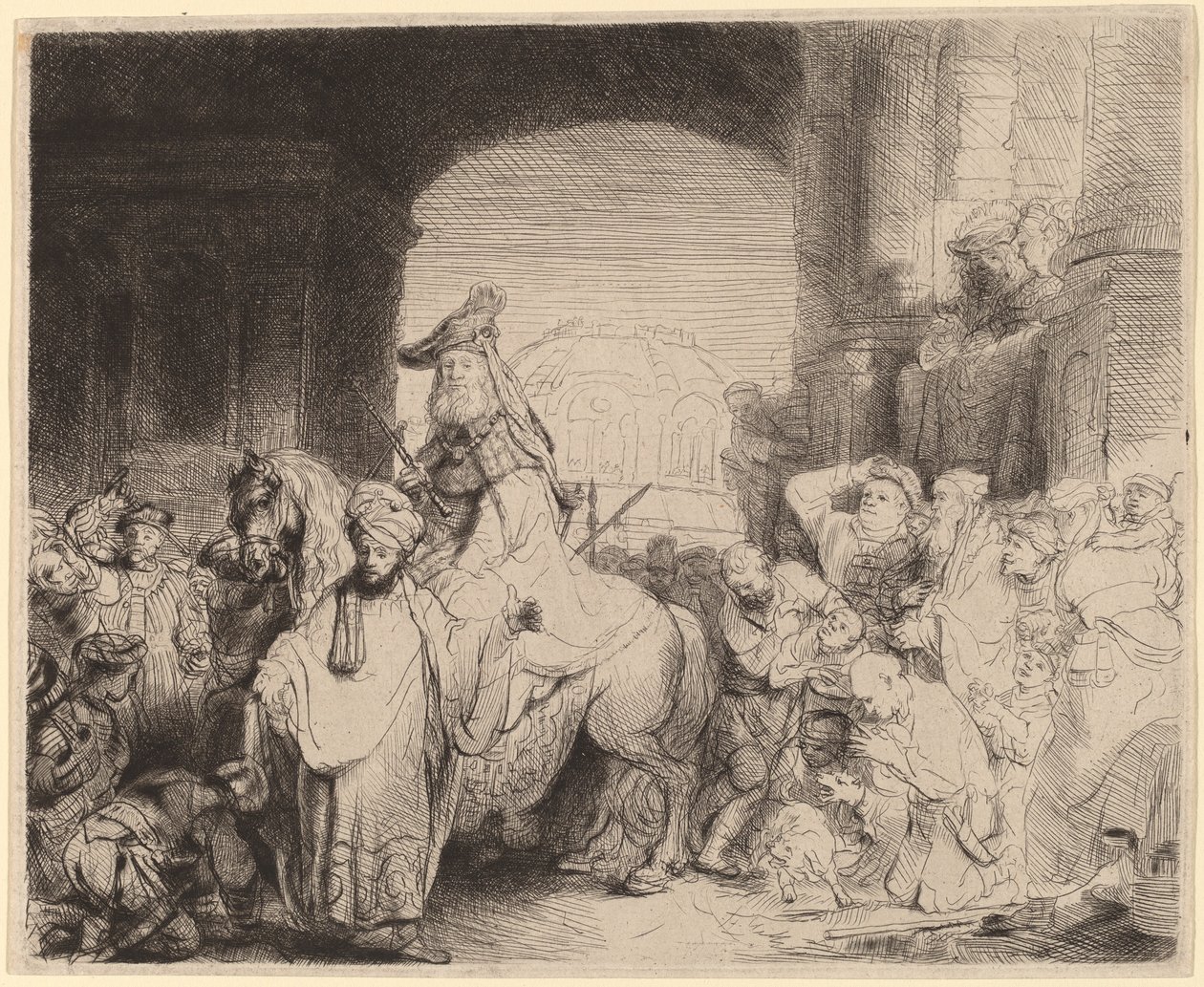 Il trionfo di Mardocheo da Rembrandt van Rijn