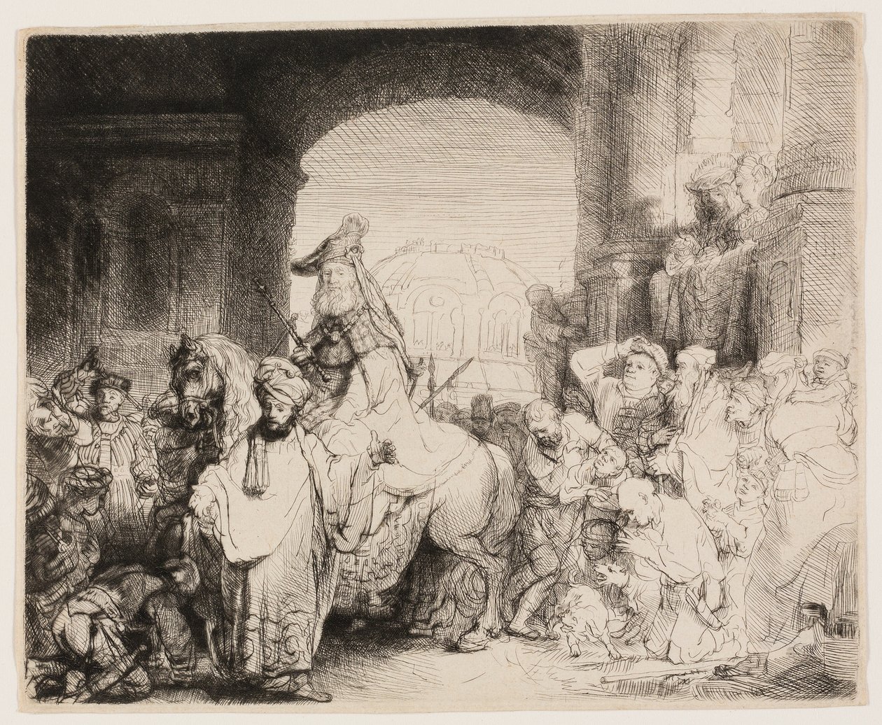Il trionfo di Mardocheo da Rembrandt van Rijn