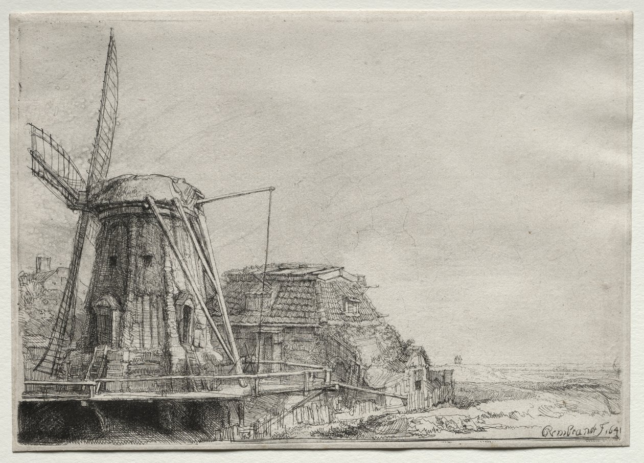 Il mulino a vento da Rembrandt van Rijn
