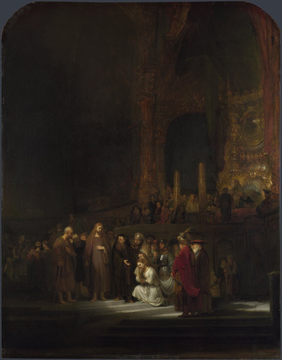 La donna sorpresa in adulterio, 1644 da Rembrandt van Rijn