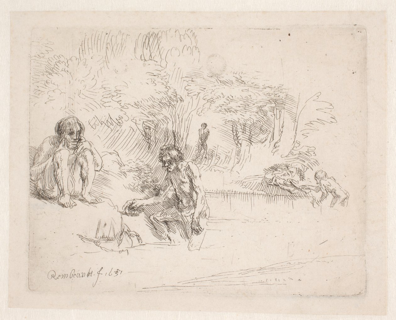 I bagnanti da Rembrandt van Rijn